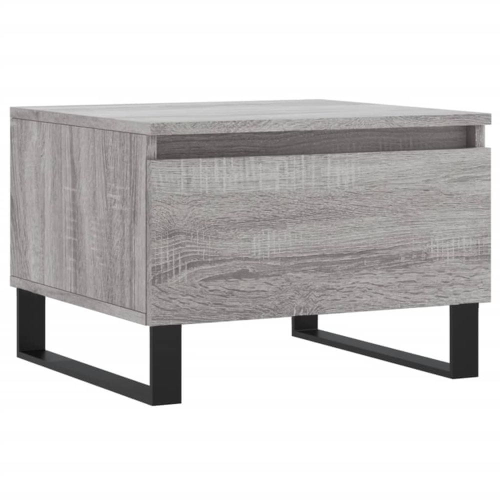 Vidaxl Konferenčný stolík sivý sonoma 50x46x35 cm kompozitné drevo